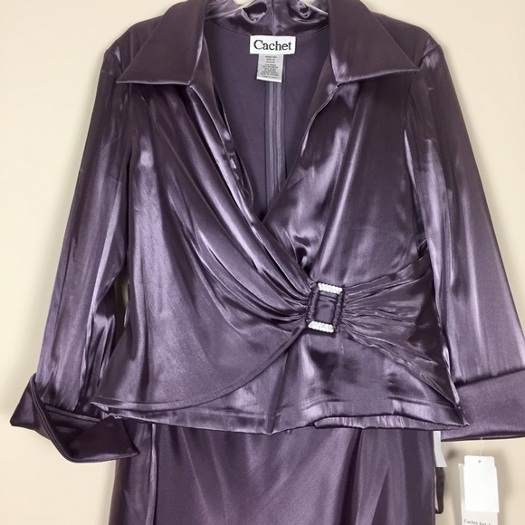 Women’s Sz 14 Cachet Skirt Top Dress Set NWT - Picture 2 of 5